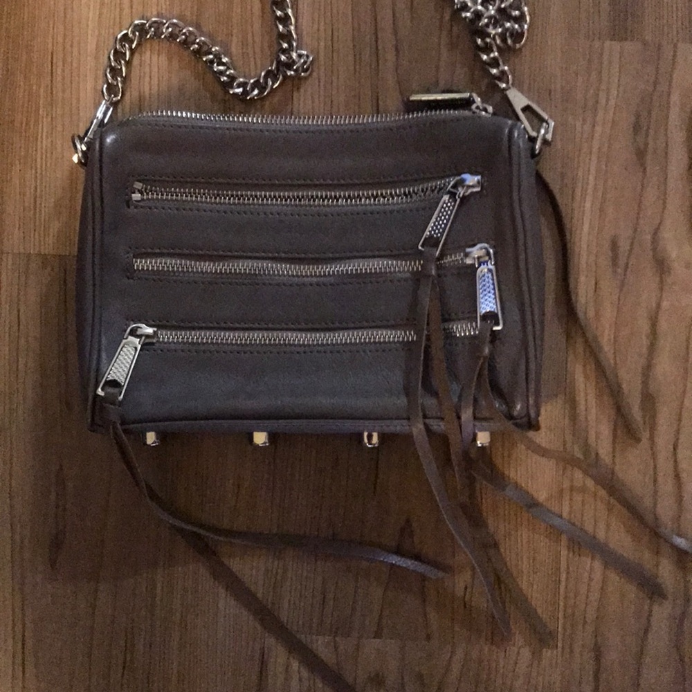 Rebecca Minkoff Grey Crossbody - barely used!!